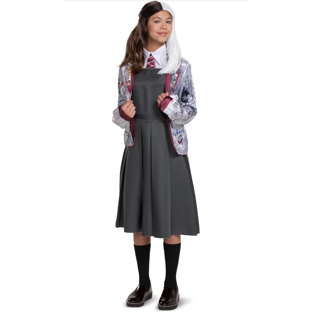 Junior Cruella Costume SIZE 7/9 JR Girls‎ Teen NWT 101 Dalmatians Halloween Fit